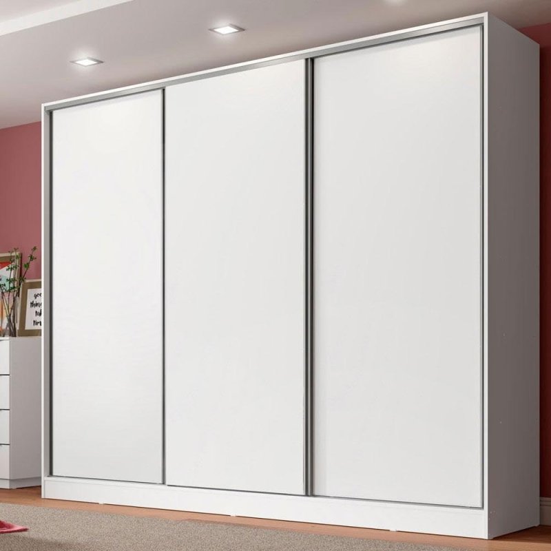 Madesa Royale Guarda Roupa Casal 3 Portas de Correr - 100% MDF