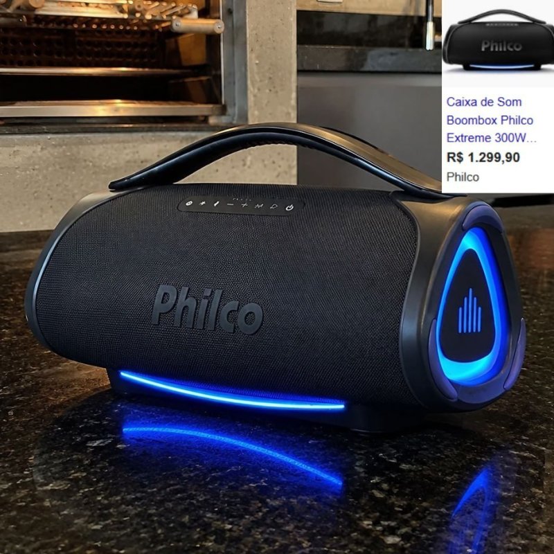Caixa de som Boombox Philco Extreme Bluetooth V.5.4 300W PBX01