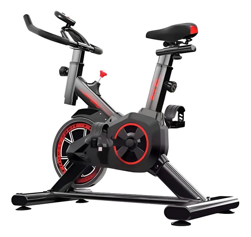 Bicicleta Spinning para Exercícios XHJSCRB8009 – Preta/Vermelha