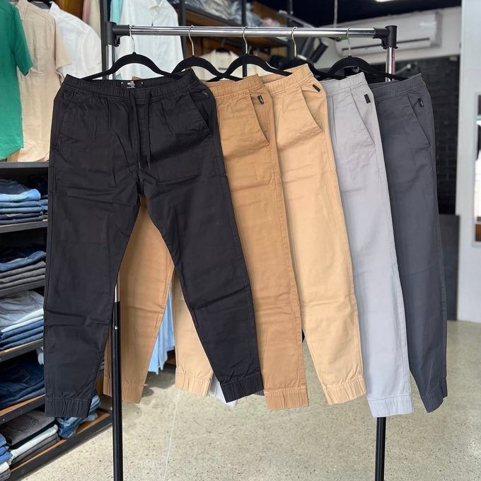 Kit com 3 Calças Jogger com Punho + Frete Grátis
