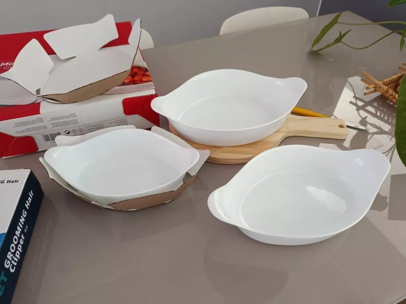 Conjunto de Assadeiras Opaline 3 Peças Oval Marinex
