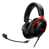 Headset Gamer HyperX Cloud III, DTS, Drivers 53mm, USB, PC, PS5, PS4, XBOX Series X/S, Xbox One, Nintendo Switch, Mobile - Preto e Vermelho