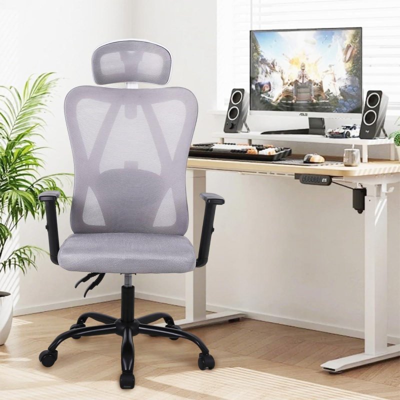 Cadeira Ergonômica 3D com Suporte Lombar