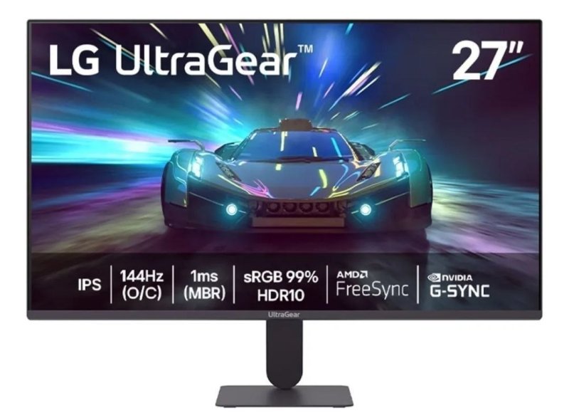 Monitor LG UltraGear 27", FHD, 144Hz, 1ms (MBR), AMD FreeSync
