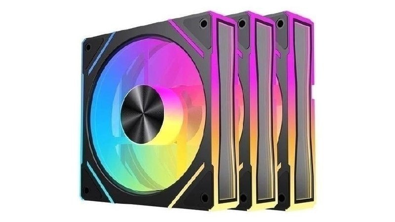 Kit Ventoinhas Acegeek Silverline, ARGB, 3x120mm, Preto, Ag-SILVERLINE3X1