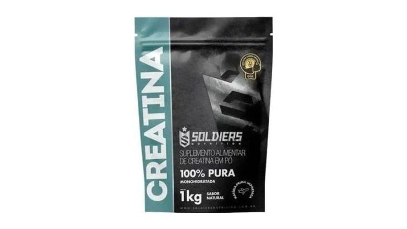 Creatina 1KG Monohidratada em Pó 100% Pura Importada Soldiers Nutrition