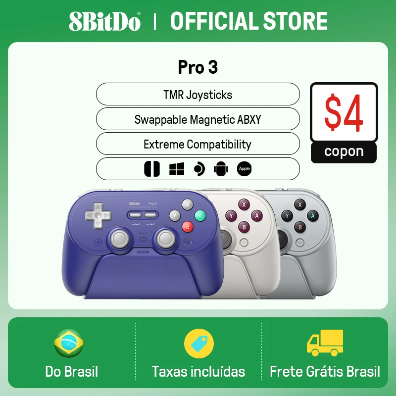Controle 8BitDo Pro 3