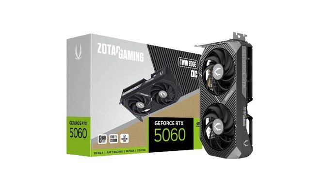 Placa De Vídeo Zotac GeForce RTX 5060 Twin Edge Oc 8GB GDDR7
