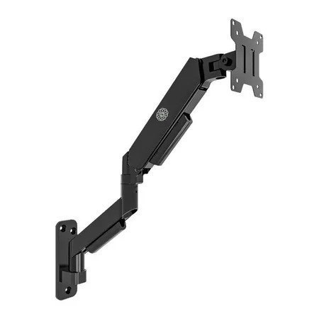Suporte Articulado de Parede para Monitor, Zinnia Fortress 100 Pro, Pistao a Gas, 17" a 32", Preto