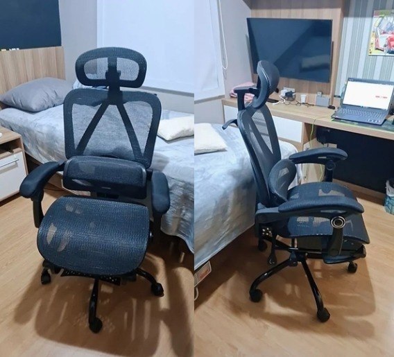 Cadeira Gamer Ergonômica Premium: Apoio Cabeça 3D + Lombar 2D Ajustável, Malha Respirá vel, 140kg