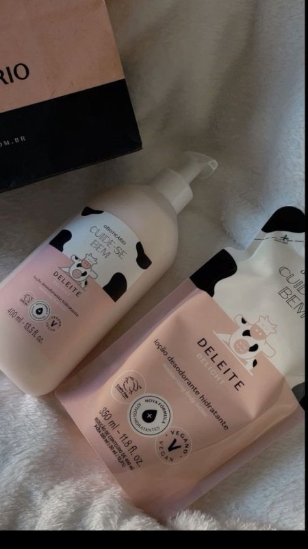 Combo Cuide-se Bem Deleite Loção Corporal 400ml + Refil 350ml + Frete Grátis
