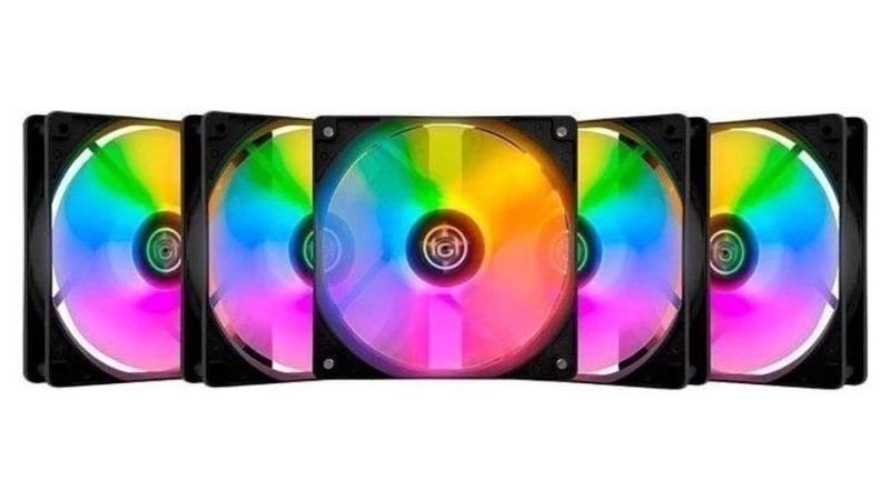 Kit Ventoinhas TGT Striker, Rainbow, 5x120mm, TGT-STK5-BLRBW