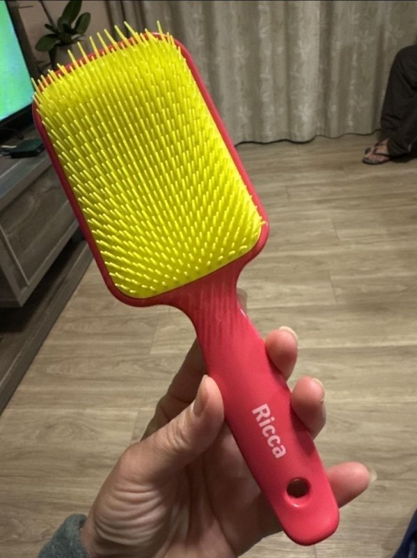 Ricca Escova Raquete Flex Pink