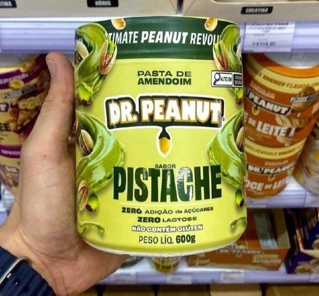 DR. PEANUT PASTA DE AMENDOIM PISTACHE 600G COM WHEY PROTEIN