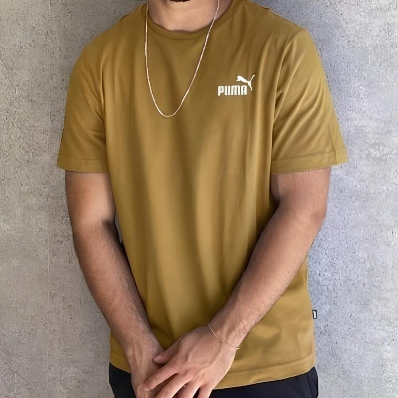 Camiseta Puma Ess No. Caramelo
