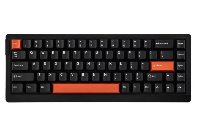 Teclado Magnético 65%, RGB com Fio, Epomaker He 68 Lite 68Lite