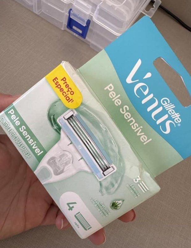 Gillette Venus Pele Sensível Carga para Aparelho de Depilar, 4 Unidades