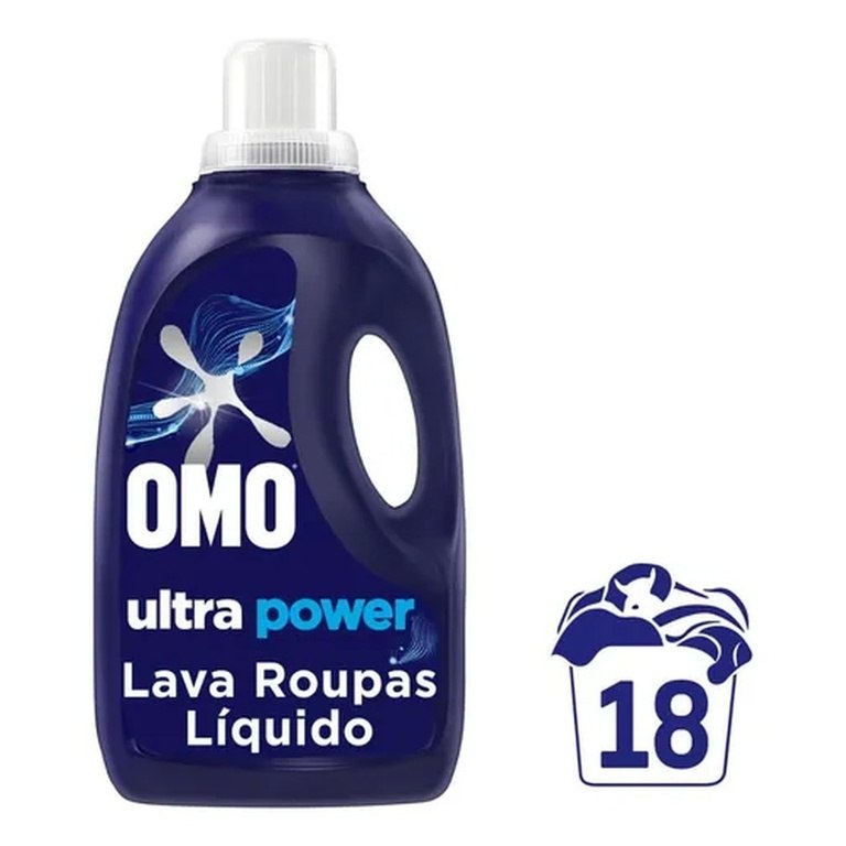 Omo Lava Roupas Líquido Ultra Power 1,8 L - 5 Unidades