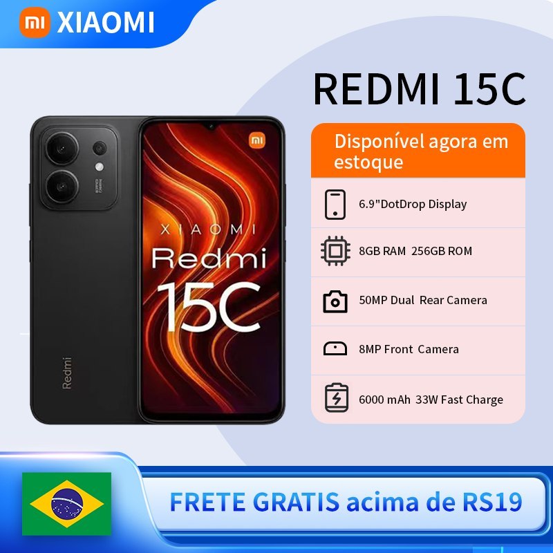 Celular Xiaomi Redmi 15C Dual SIM de 256GB 8GB RAM