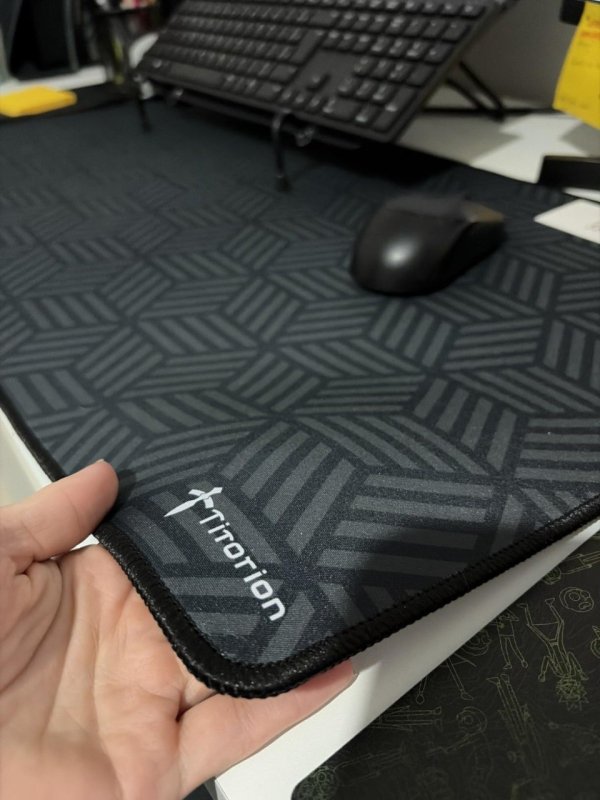 Titorion Mouse Pad Gamer Grande Profissional 90x40 SPEED Hexágonos Preto