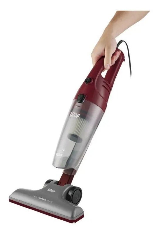 Aspirador De Pó Vertical E Portátil Wap High Speed Plus 1350w 3 Em 1 Cinza/vermelho 127v