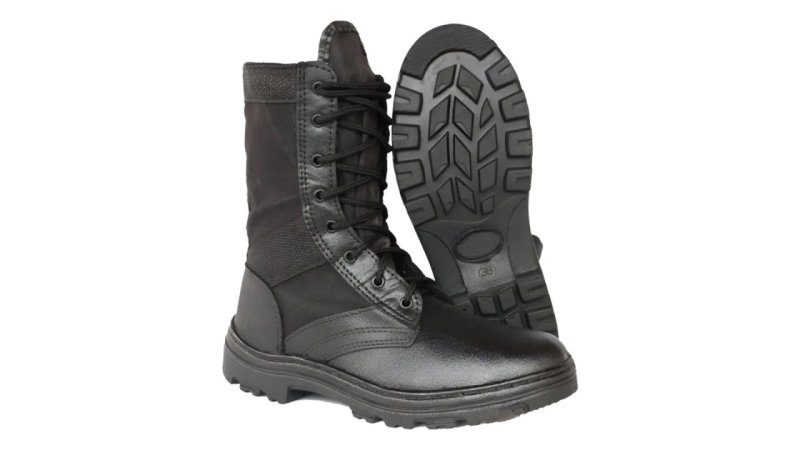 Coturno Militar Com Ziper Couro Extra Leve (27 ao 47)