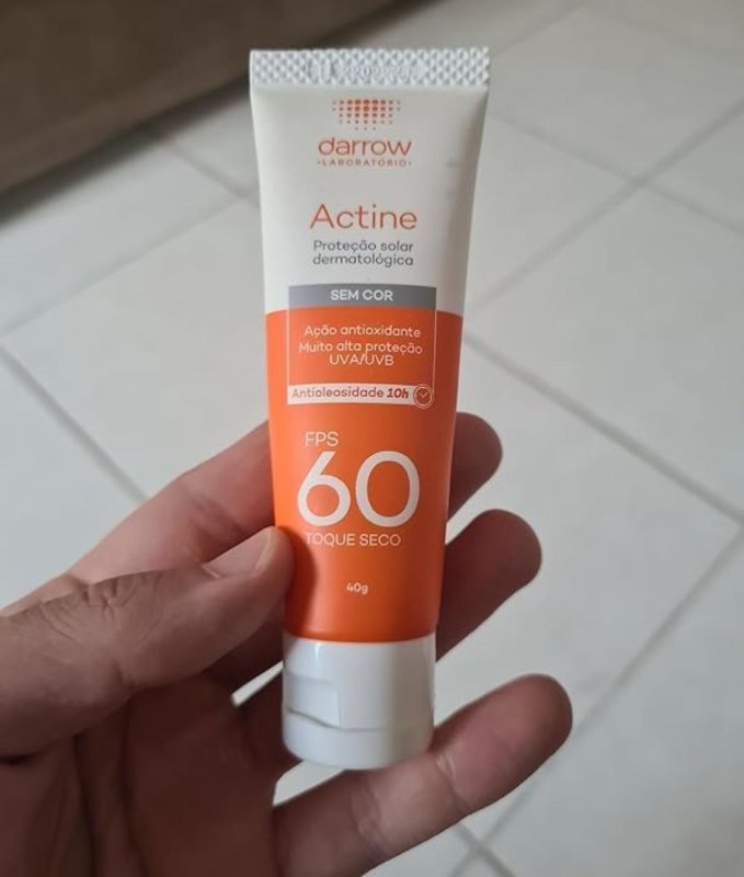 Darrow Actine Protetor Solar Fps 60 Sem Cor 40G