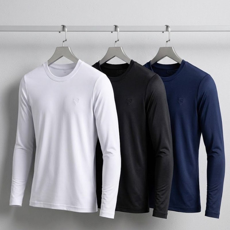 Kit Camisa Masculina Segunda Pele Proteção Solar Uv Dry Fit