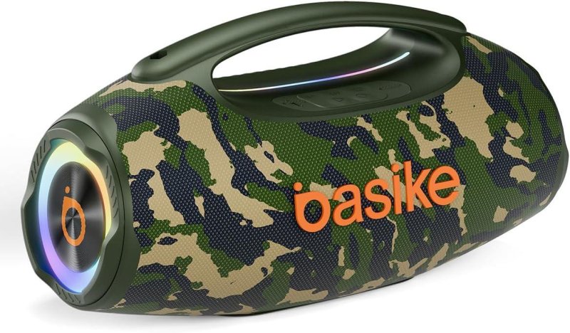Caixa de Som Basike 80W com Bluetooth e RGB