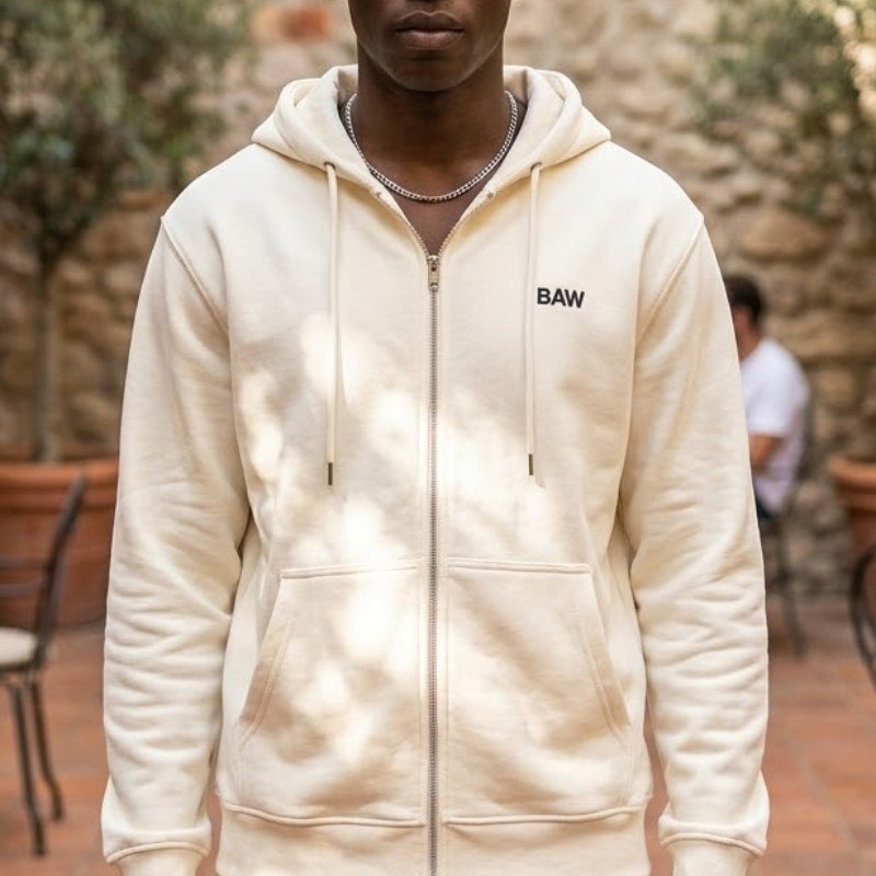 Moletom Hoodie Zip Patch Logo