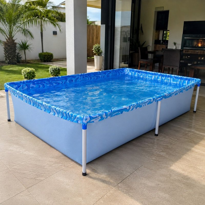 Piscina Retangular Pequena 1000 Litros Portátil - Mor