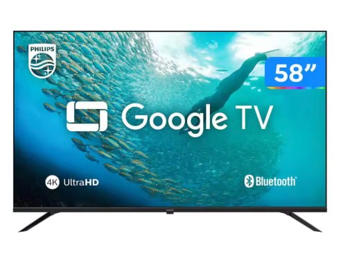 Philips 58PUG7019/78 Smart TV 58" 4K UHD D-LED - Wi-Fi Bluetooth Google Assistente