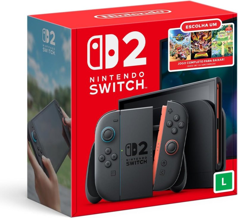 Console Nintendo Switch 2 Bundle Escolha Seu Jogo