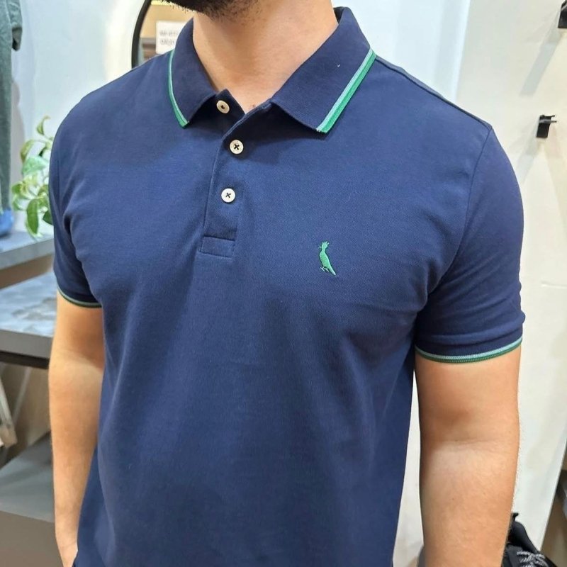 Masculina Reserva Polo Básica Friso Duplo