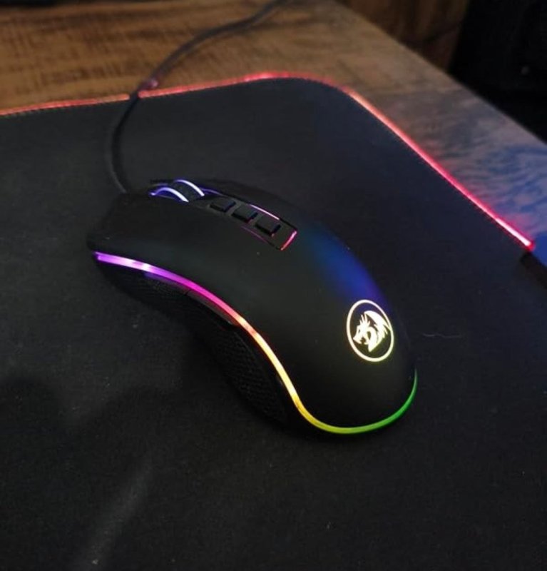 Mouse Gamer Redragon Cobra V3 Preto RGB PMW3327 10000DPI