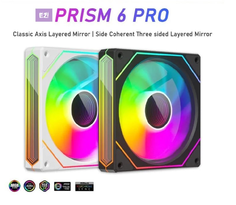 3 unidades - Fans Prism 6 PRO