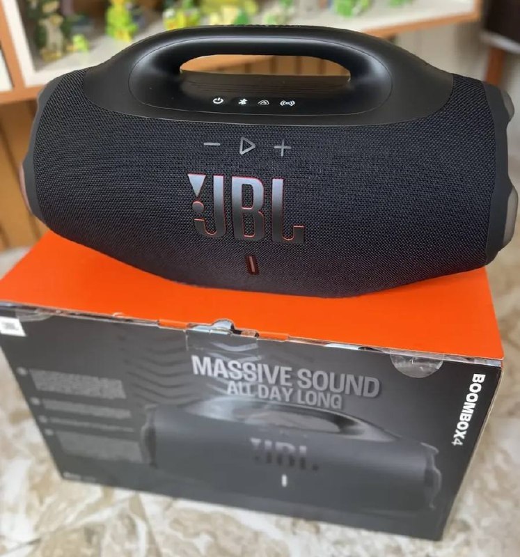 Caixa de Som Bluetooth Boombox 4 JBL com AI Sound Boost