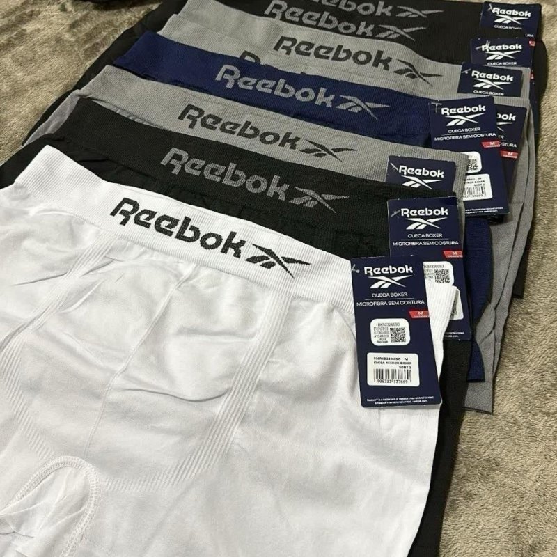 Kit 6 Cuecas Reebok Masculino Boxer