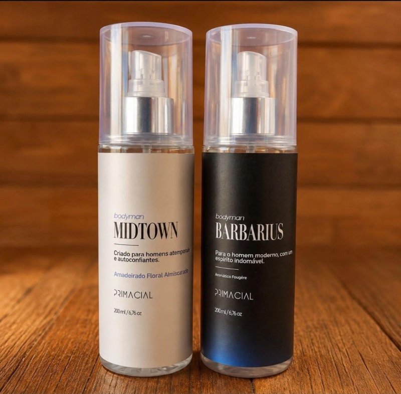 Body Splash Masculino Barbarius E Midtown 200ml Primacial