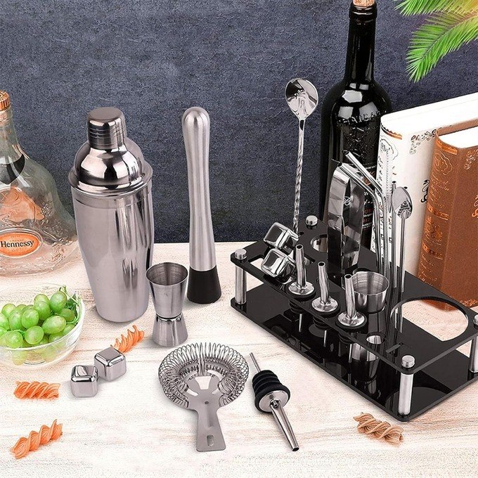 Kit de Coquetel com 26 Peças + Frete Grátis