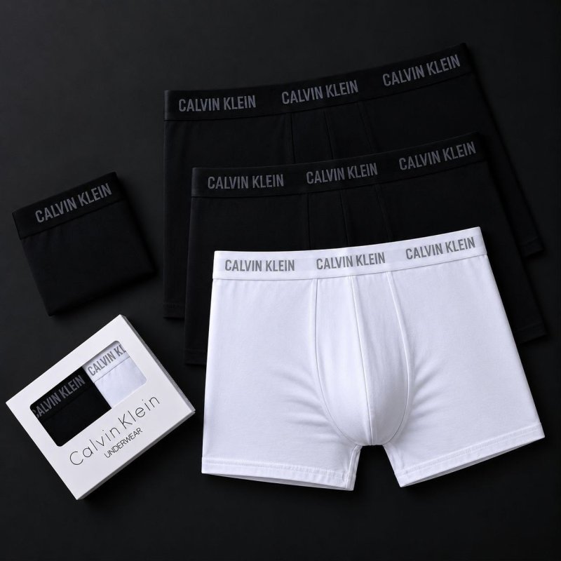 Kit Com 4 Cuecas Boxer Cotton Calvin Klein