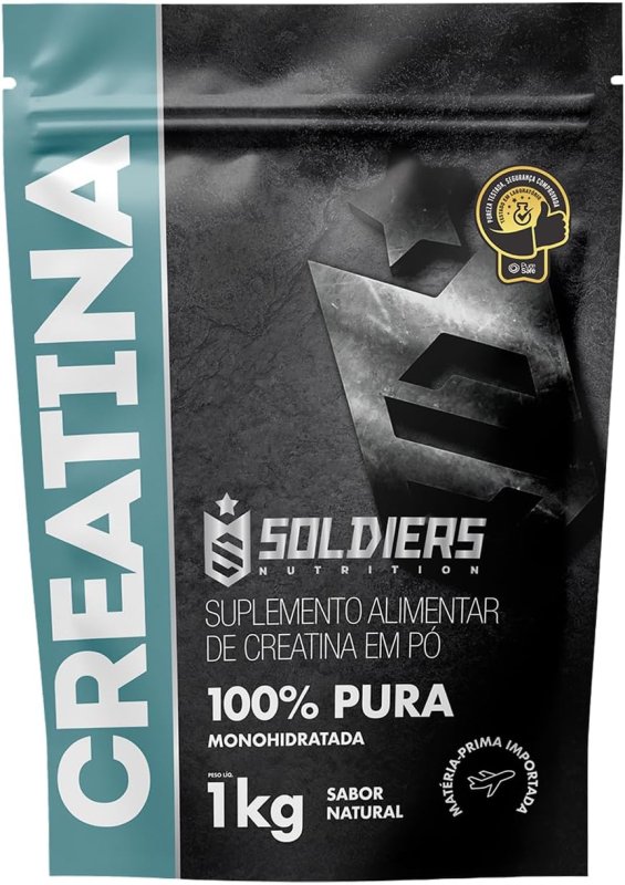 Soldiers Nutrition Creatina 1kg Monohidratada 100% Pura
