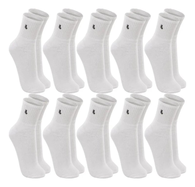 Kit com 10 Pares de Meias Lupo Cano Médio