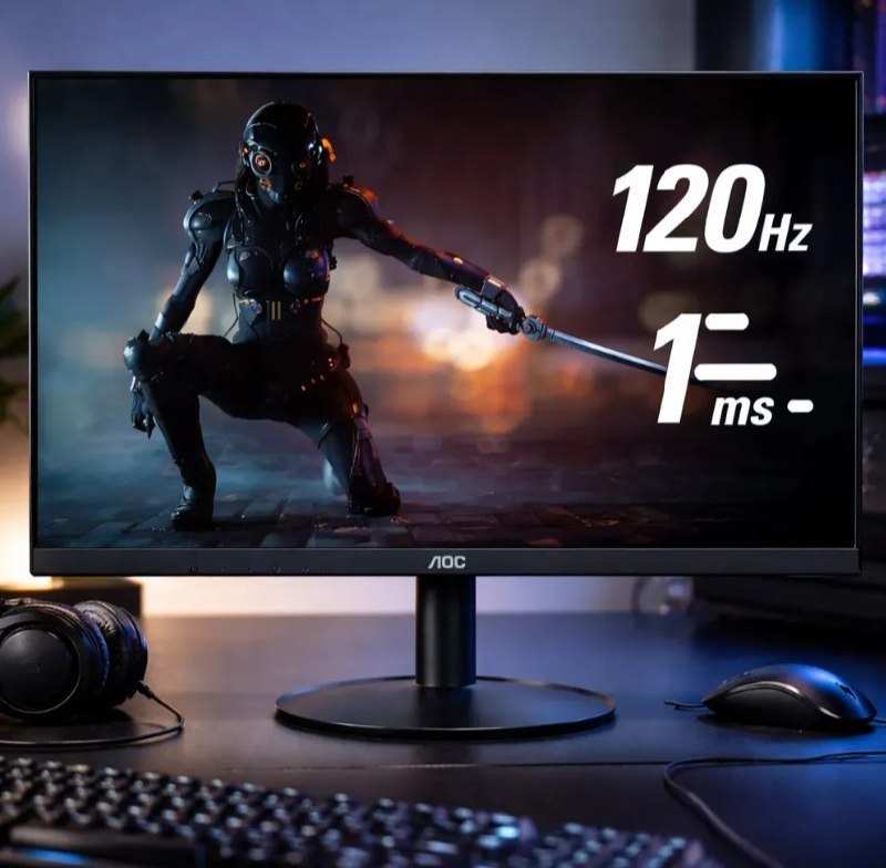 Monitor Gamer Aoc Série B30 21.5'' Full Hd Gaming 120hz 1ms 22b30hm23 Cor Preto 127/220v