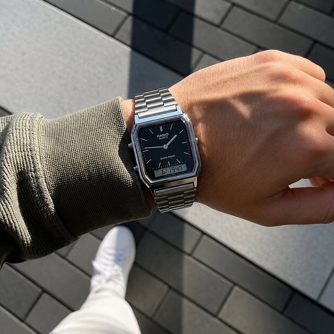 Relógio Casio Vintage Prata + Frete Grátis