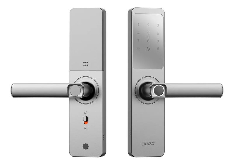 Lyra Ekaza Fechadura Digital WiFi Inox - Biometria e Senha