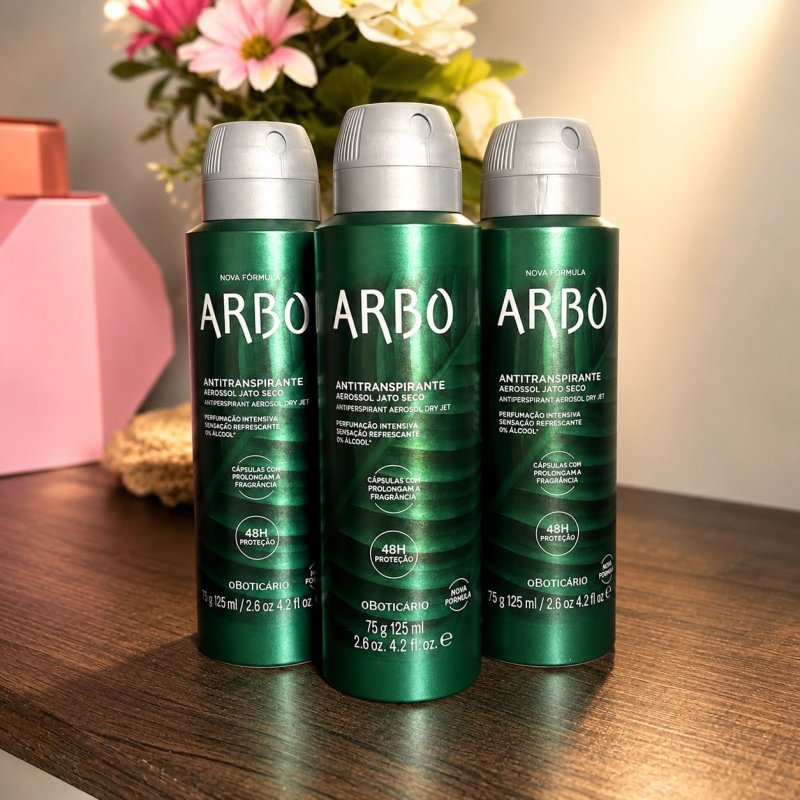 Kit Arbo: Desodorante Antitranspirante 75g (3 Unidades) Fragrância Fougère Fresco