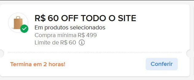 Novos Cupons no Mercado Livre - Selecionados