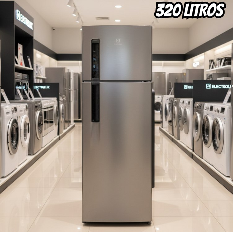 Geladeira Electrolux Frost Free 320L Duplex Inox Look (TF38S)