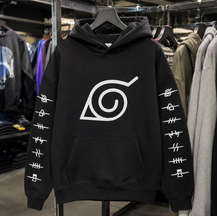 Blusa Casaco Moletom Anime Naruto Konoha Aldeia Da Folha